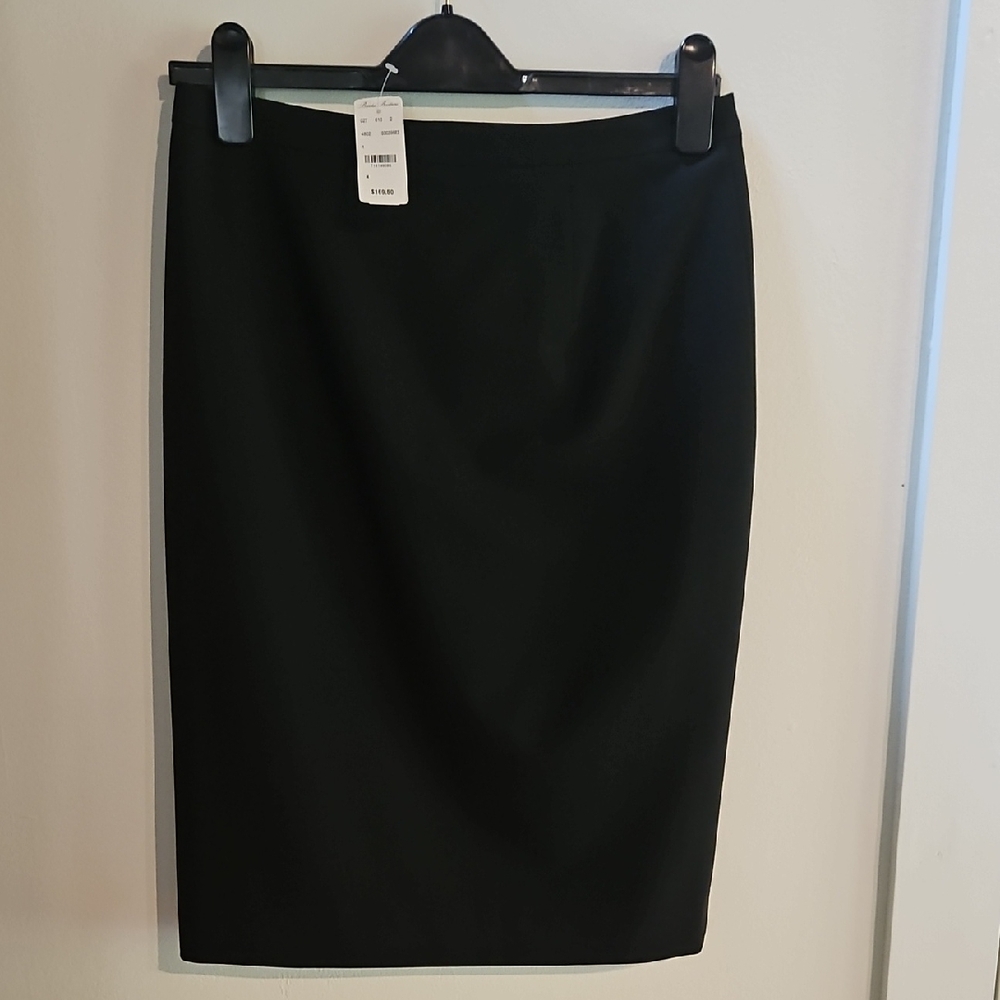 Brooks Brothers Classic Black Pencil Skirt